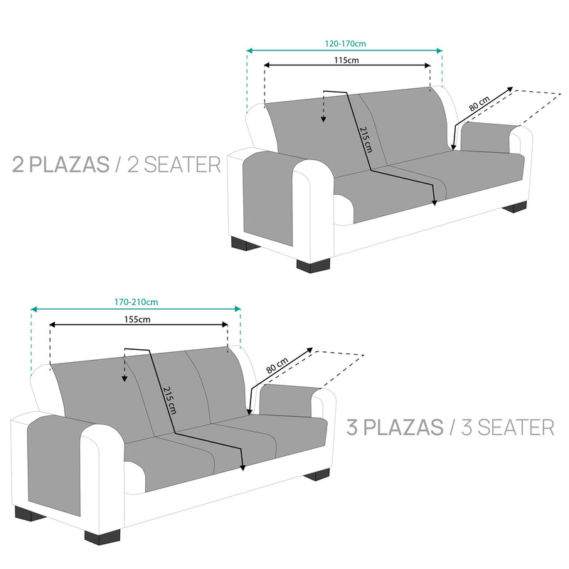 Eiffel Textile Pack Cubre Sofá Modelo Royale 3+2 Plazas