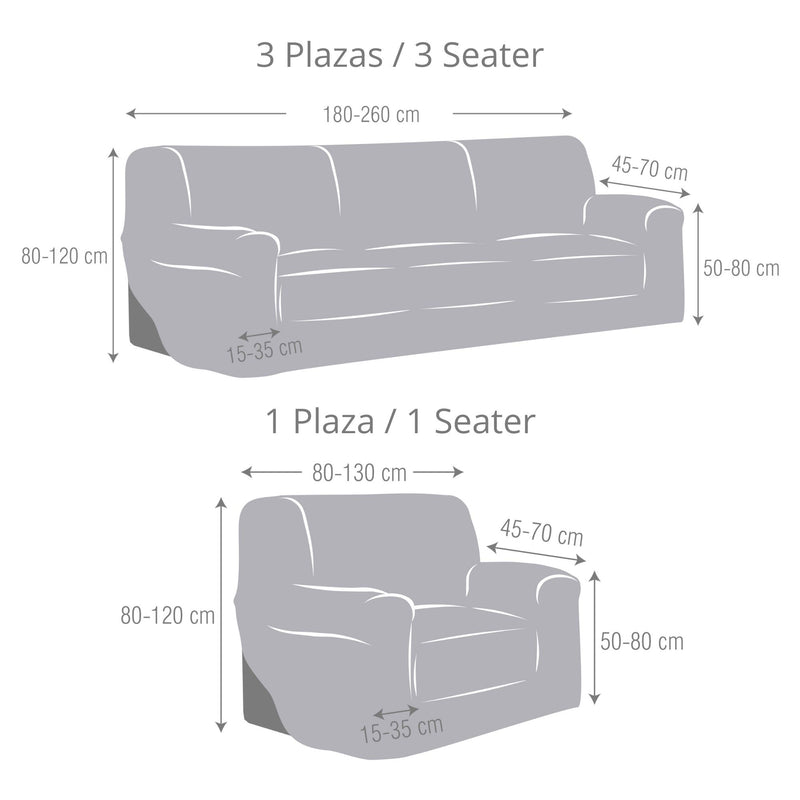Eiffel Textile Pack De Funda Sofá Bielástica Roc Set 3+1+1 Plazas