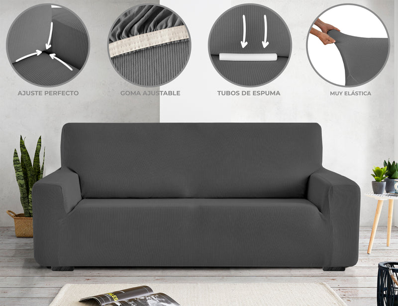 Eiffel Textile Pack De Funda Sofá Elástica Milan. Set 3+1+1 Plaza