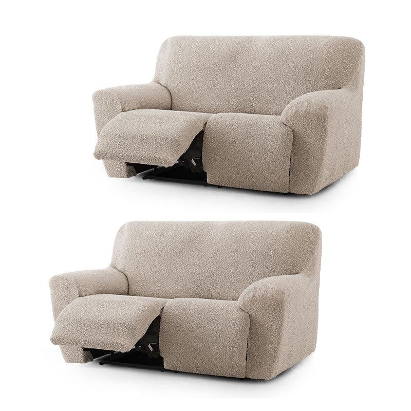 Eiffel textile Pack de Funda Sofá Relax Reclinable Bielástica Roc. Set 3+2 Plazas