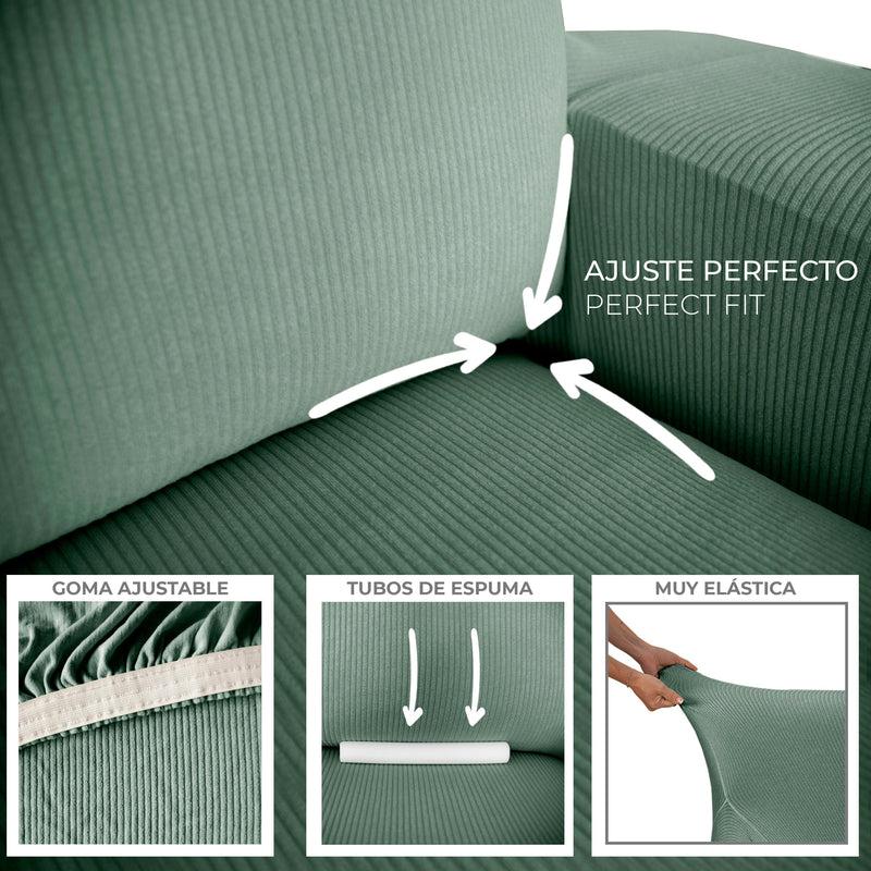 Eiffel Textile Pack Funda Sofá Eysa Elástica Ulises Trio 3+1+1 Plazas