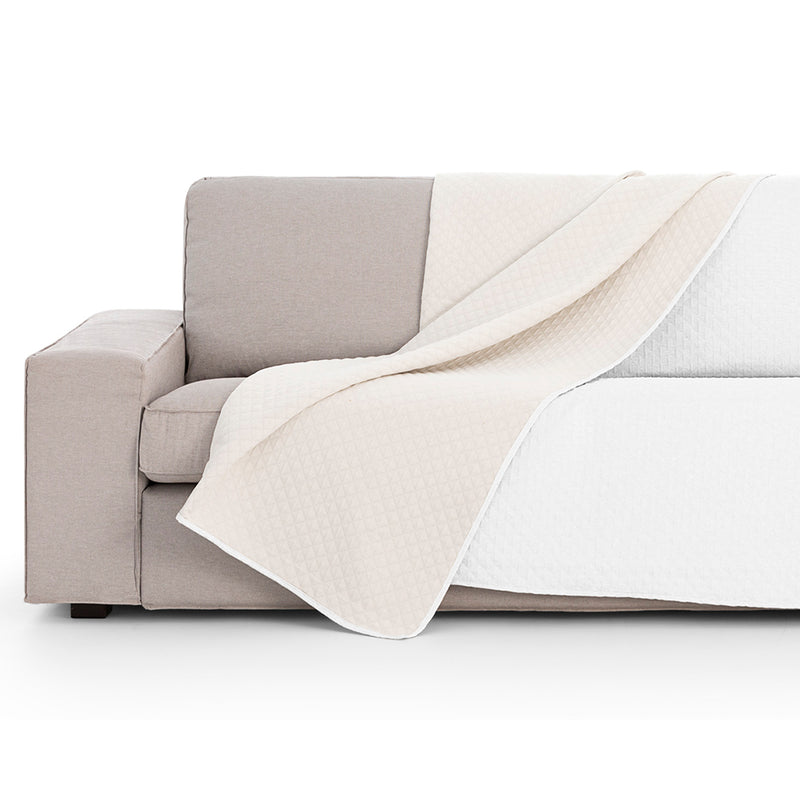 Eiffel Textile Plaid Multiusos Modelo Silver. Colcha Manta Sofa O Cama. Diseño Rombos