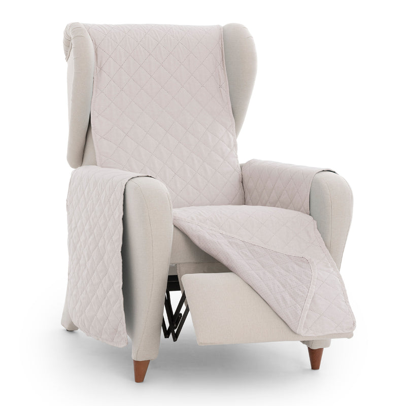 Eiffel Textile Protector Cubre Sillón Acolchado Antideslizante 1 Plaza Relax Orejero Atenea Rombos