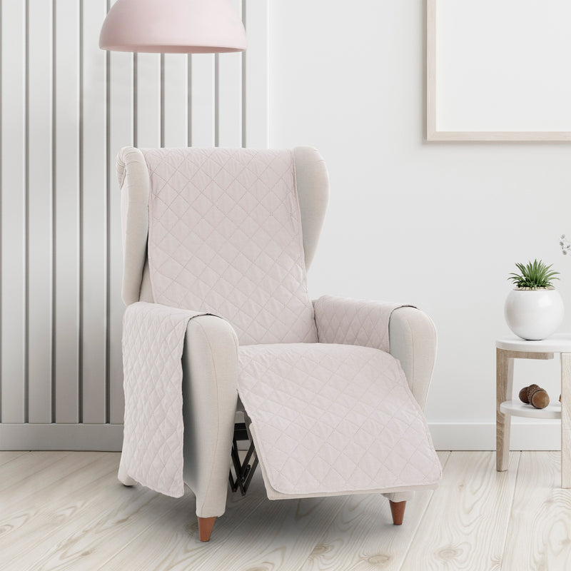 Eiffel textile Protector Cubre Sillón Acolchado Antideslizante 1 Plaza Relax Orejero Atenea Rombos
