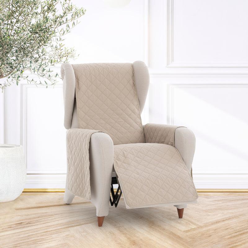 Eiffel Textile Protector Cubre Sofá Acolchado Reversible Luna Rombos