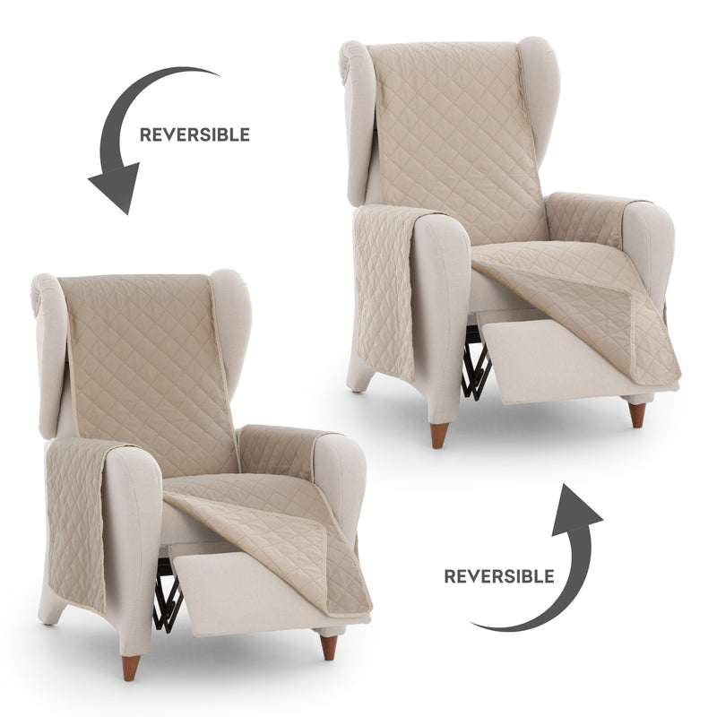 Eiffel Textile Protector Cubre Sofá Acolchado Reversible Luna Rombos