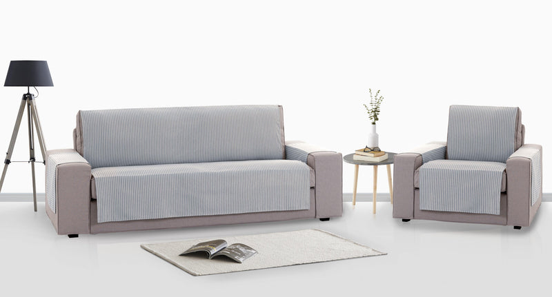 Eiffel Textile Protector Cubre Sofá Eysa Rayas Modelo Calma