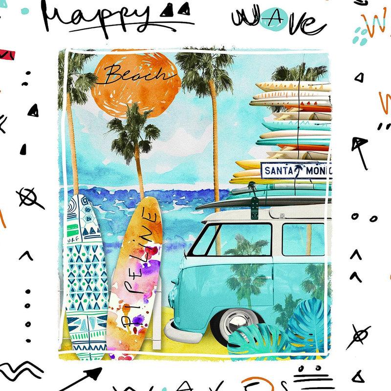 Eiffel Textile Tejidos JVR Edredon Ajustable Estampado Modelo Beach