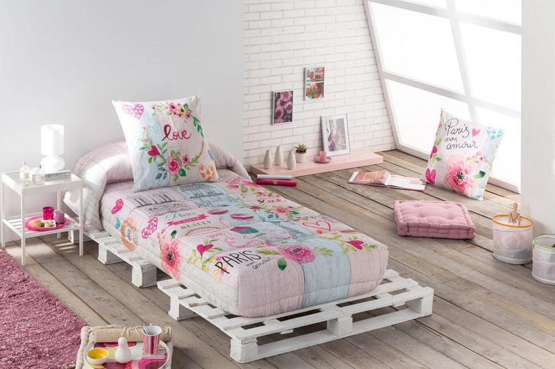 Eiffel Textile Tejidos JVR Edredon Ajustable Estampado Modelo Cookie