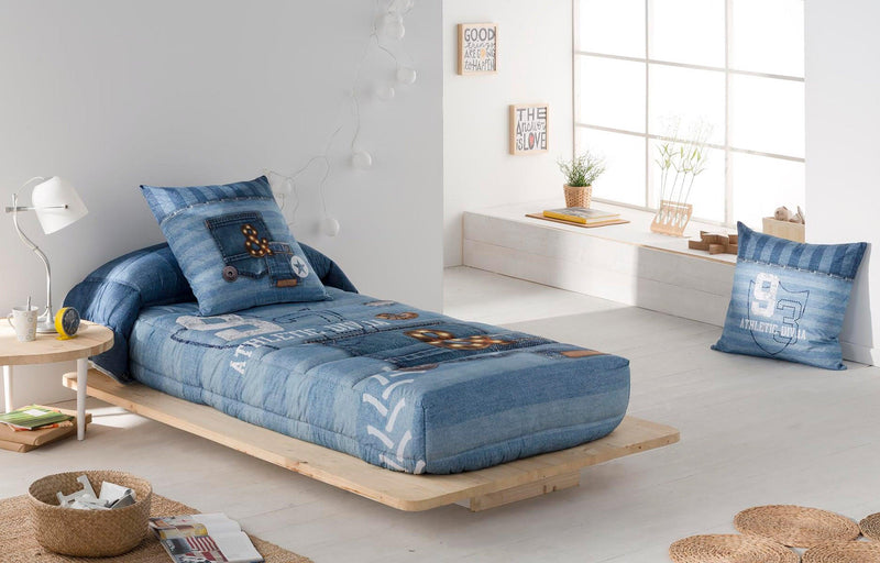 Eiffel Textile Tejidos JVR Edredon Ajustable Estampado Modelo Jeans