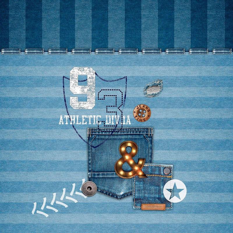 Eiffel Textile Tejidos JVR Edredon Ajustable Estampado Modelo Jeans