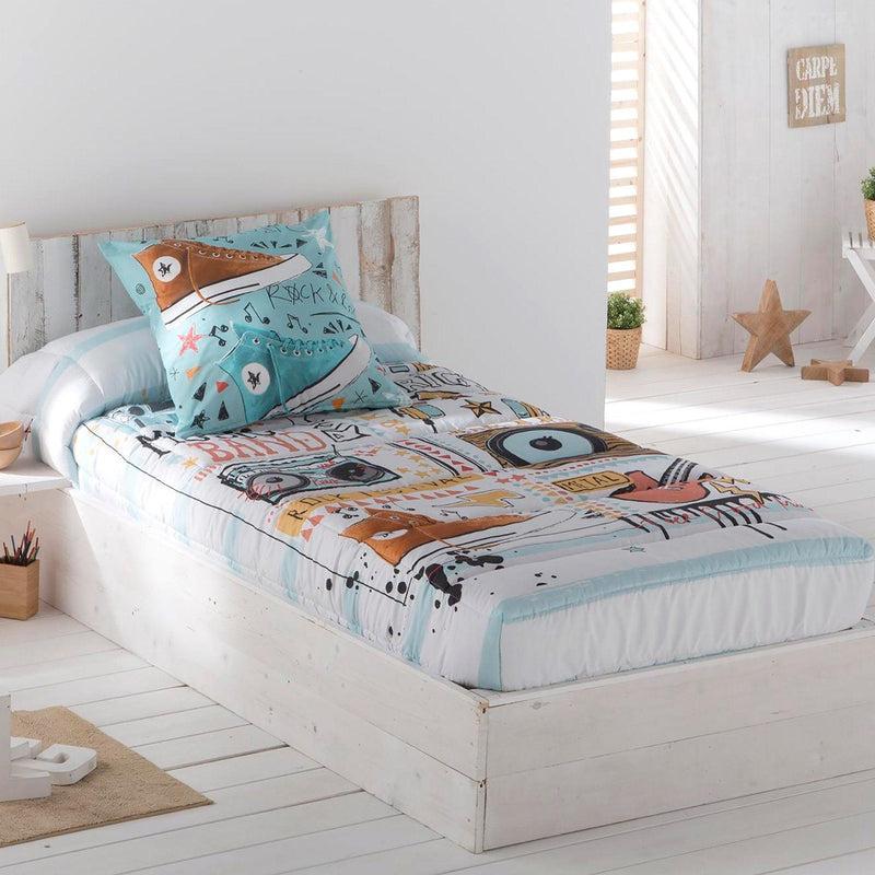 Eiffel textile Tejidos JVR Edredon Ajustable Estampado Modelo Music