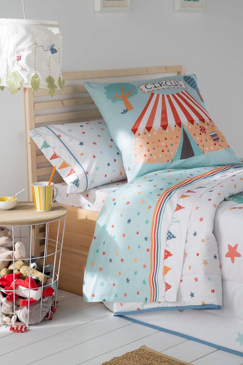 Eiffel Textile Tejidos JVR Juego De Sabanas 3 Piezas 3 Piezas. Modelo Circus