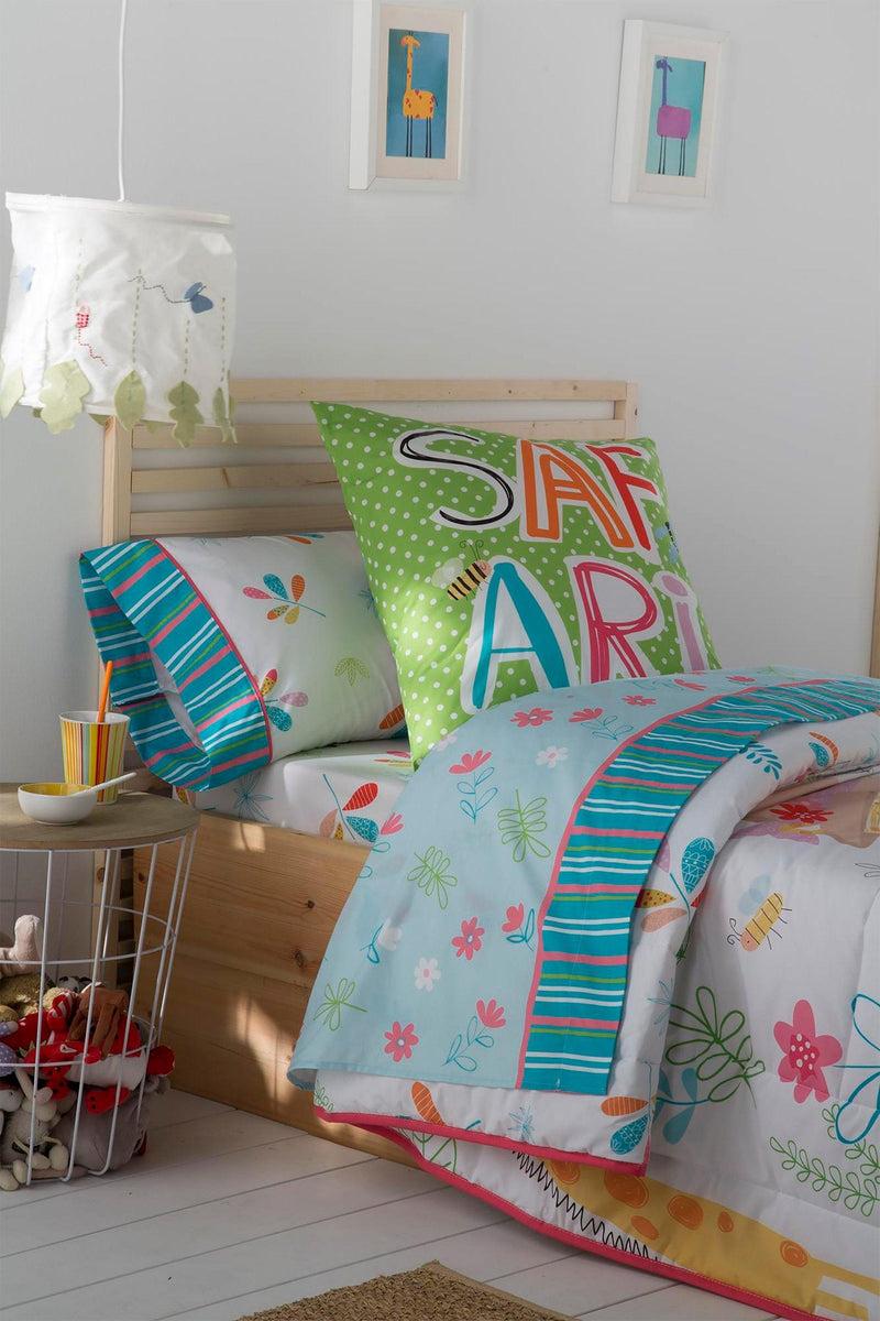 Eiffel Textile Tejidos JVR Juego De Sabanas 3 Piezas 3 Piezas. Modelo Zoo