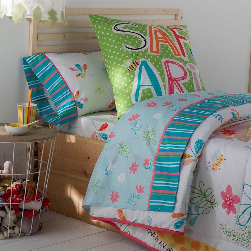 Eiffel textile Tejidos JVR Juego de Sabanas 3 piezas 3 Piezas. Modelo Zoo