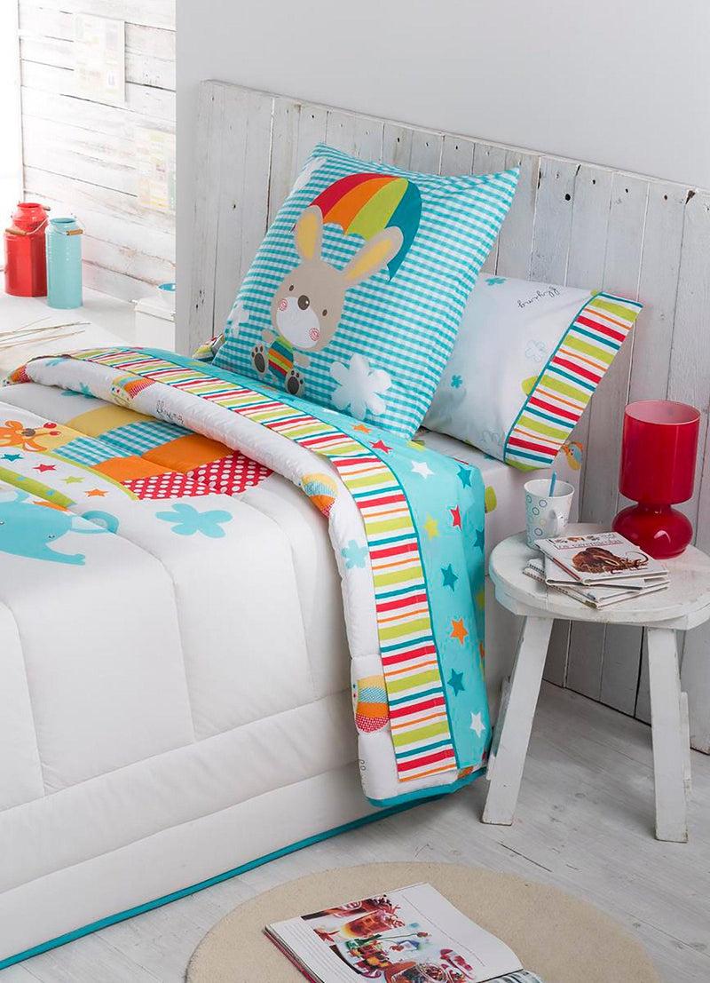 Eiffel Textile Tejidos JVR Juego De Sabanas 3 Piezas 3 Piezas. Modelo Globus