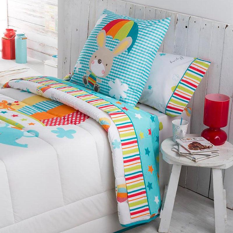 Eiffel textile Tejidos JVR Juego de Sabanas 3 piezas 3 Piezas. Modelo Globus