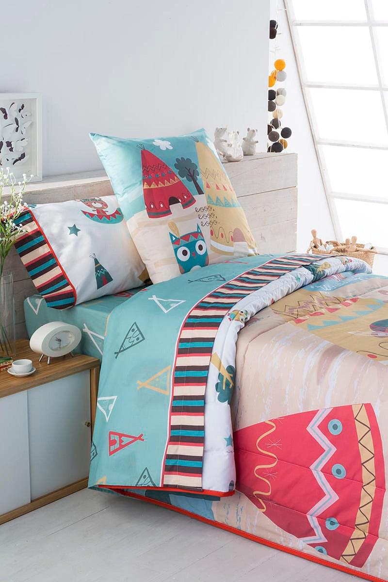 Eiffel Textile Tejidos JVR Juego De Sabanas 3 Piezas 3 Piezas. Modelo Indi