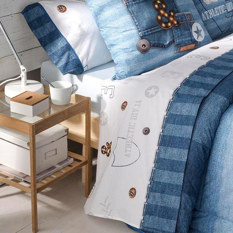 Eiffel textile Tejidos JVR Juego de Sabanas 3 piezas Modelo Jeans