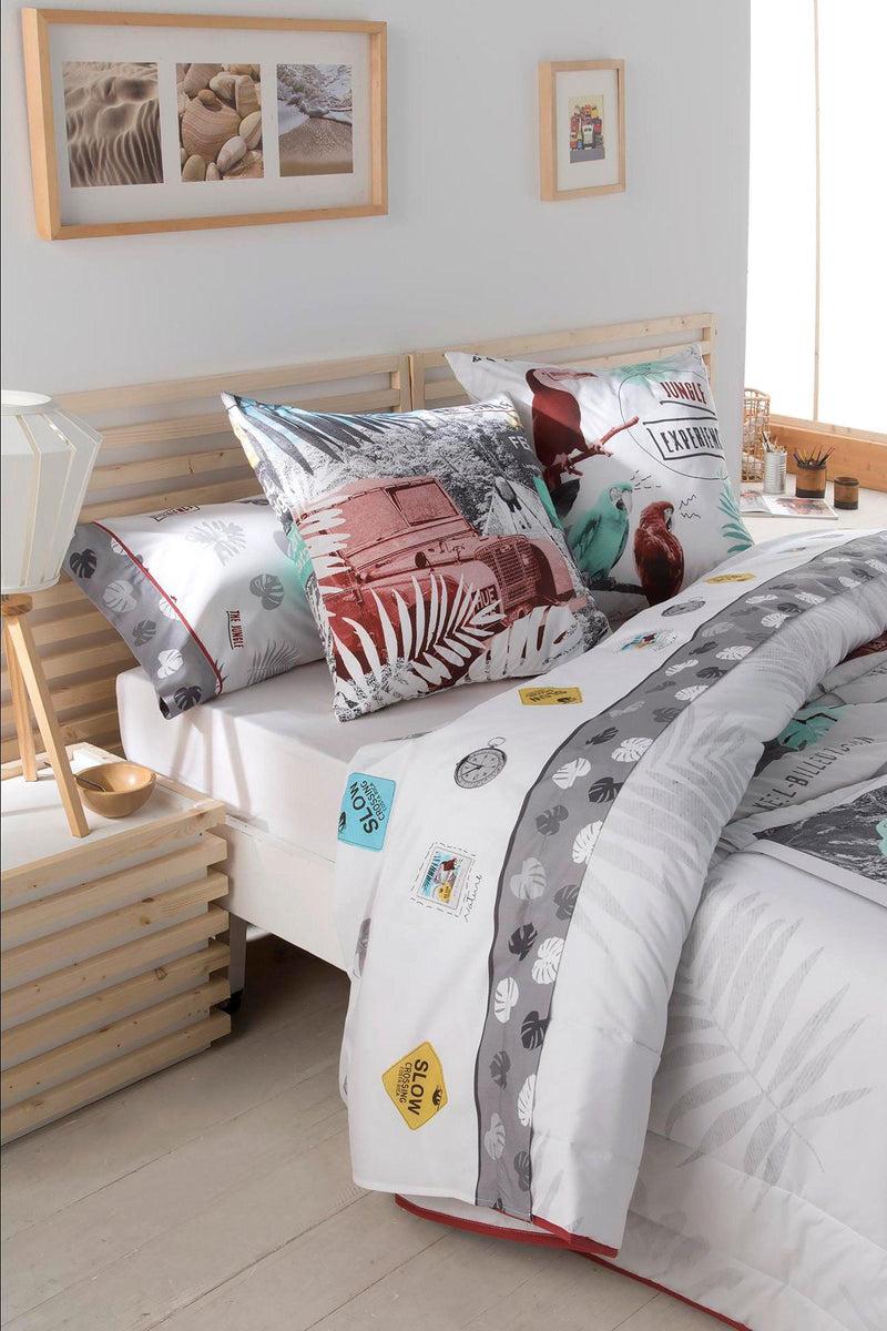 Eiffel Textile Tejidos JVR Juego De Sabanas 3 Piezas Modelo Jungle