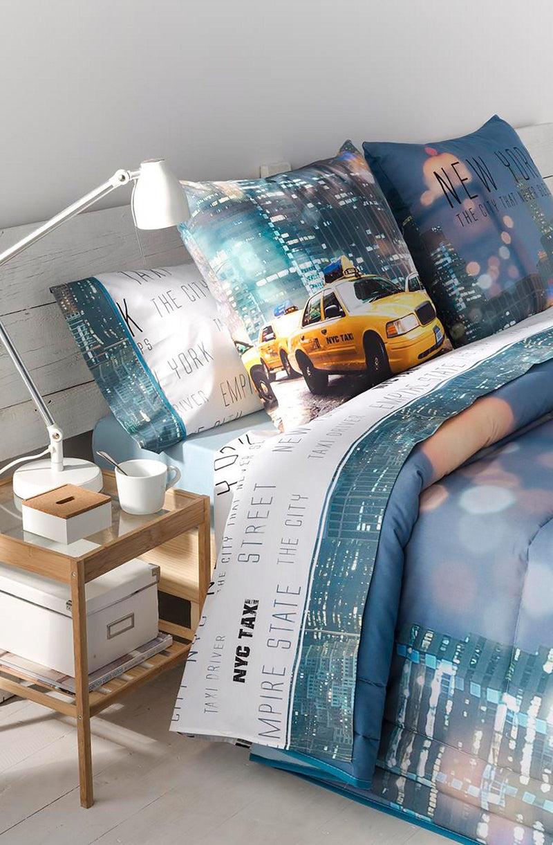 Eiffel Textile Tejidos JVR Juego De Sabanas 3 Piezas Modelo Manhattan