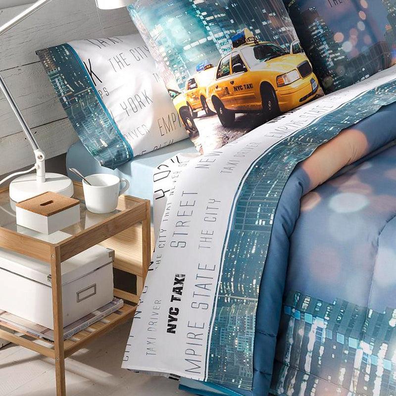 Eiffel textile Tejidos JVR Juego de Sabanas 3 piezas Modelo Manhattan