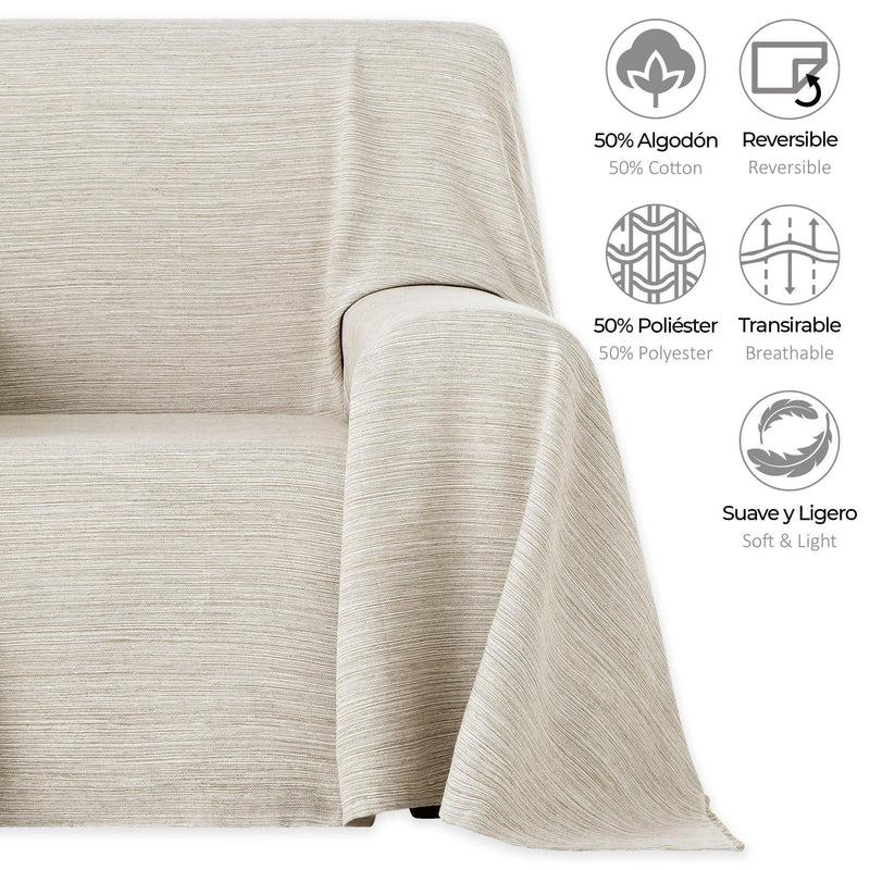 Eiffel Textile Vipalia Plaid Multiusos Modelo Trama. Colcha Manta Sofa O Cama