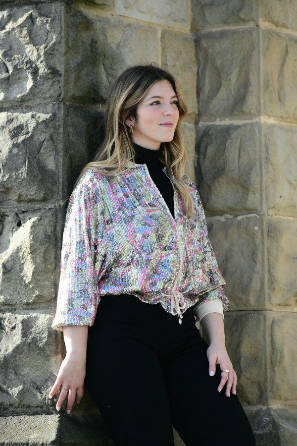 El Caballo Bomber “Luxury”estampada