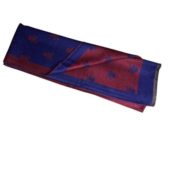 El Caballo Bufanda Reversible Calaveras