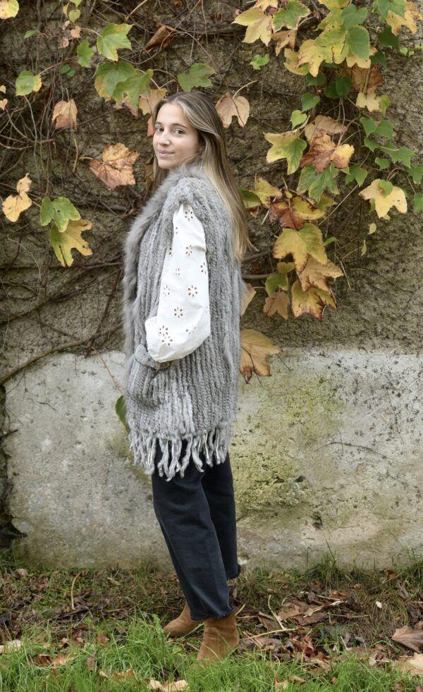 El caballo Chaleco de piel