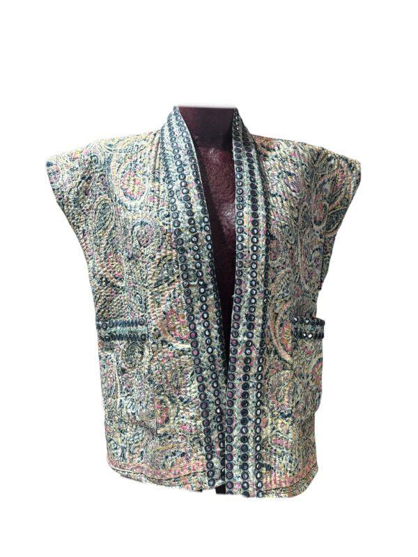 El Caballo Chaleco Kimono Reversible