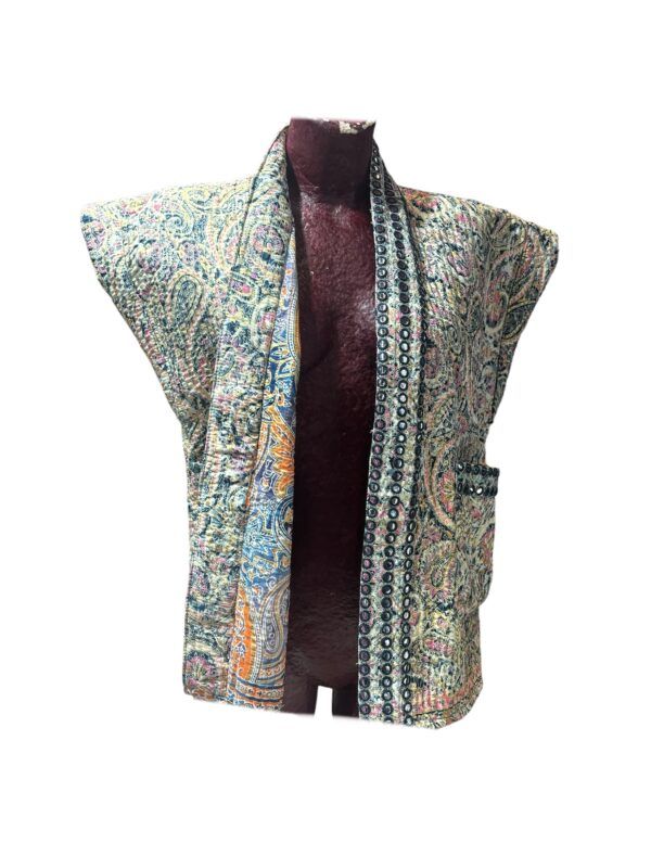 El Caballo Chaleco Kimono Reversible
