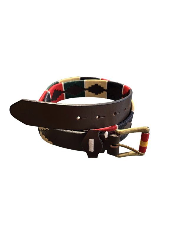 El Caballo Cinturón Cuero Bordado