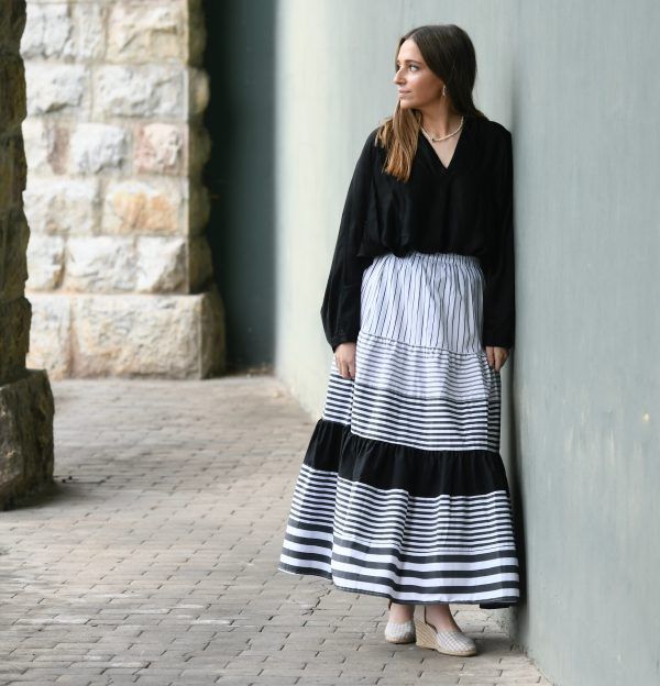 El caballo Falda de rayas