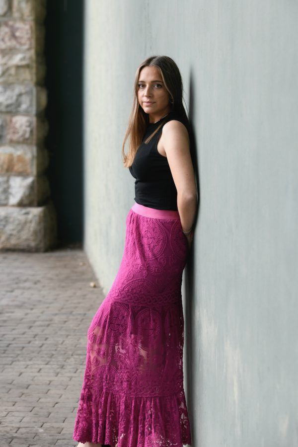 El caballo Falda encaje Roma