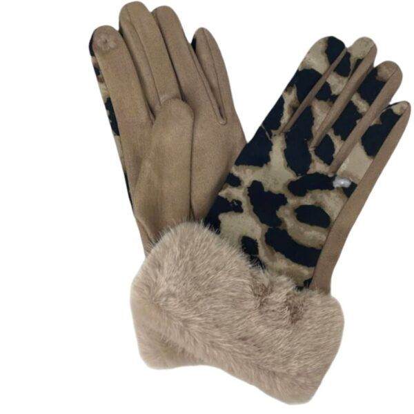 El caballo Guantes “animal Print”