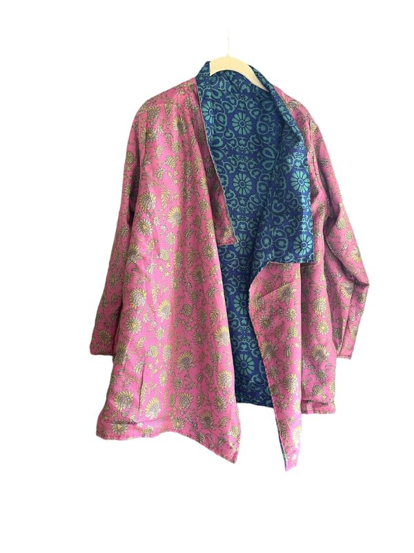 El caballo Kimono corto reversible