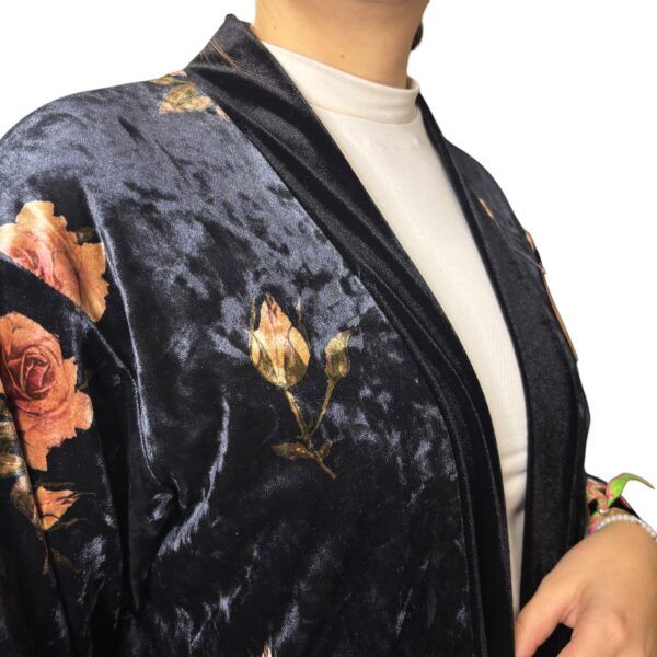 El Caballo Kimono Terciopelo Reversible