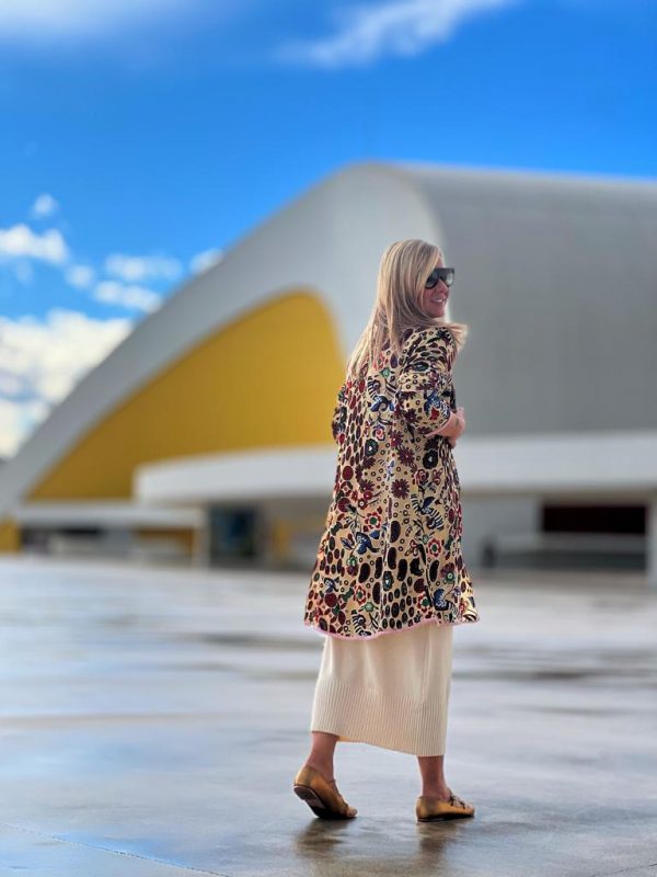 El Caballo Kimono Velvet Corto