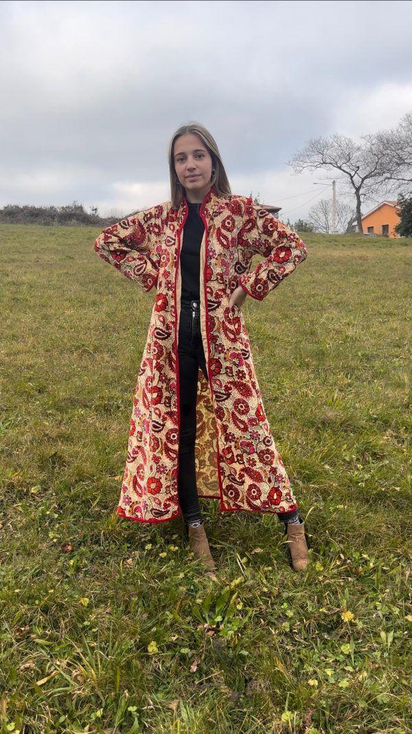 El Caballo Kimono Velvet Flores