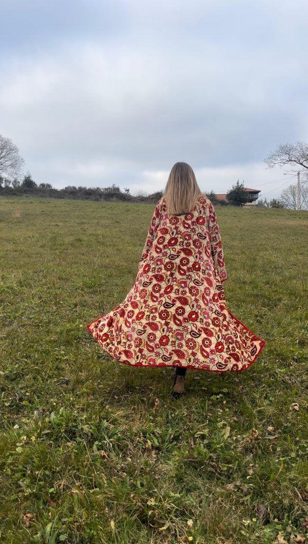 El Caballo Kimono Velvet Flores