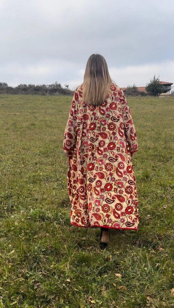 El Caballo Kimono Velvet Flores