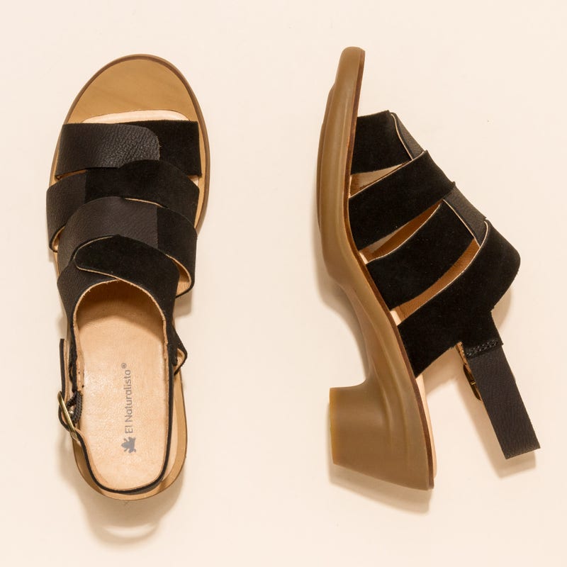 El Naturalista N5358 PLEASANT-LUX SUEDE BLACK / AQUA