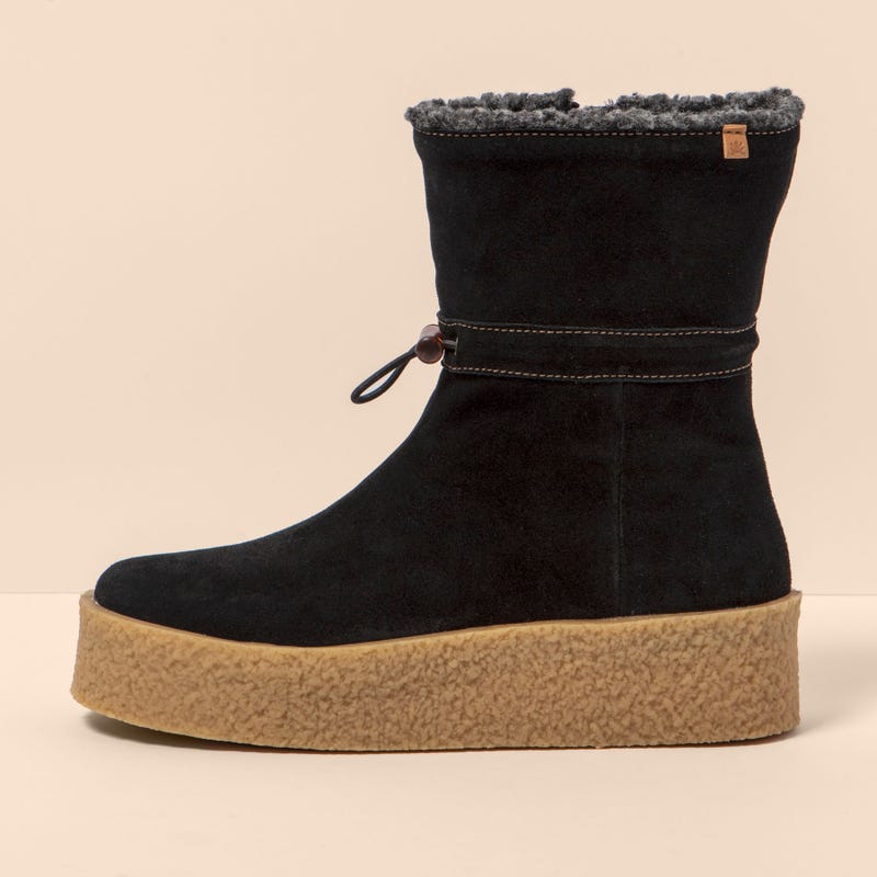 El naturalista N5923 SILK SUEDE BLACK / DOLMEN
