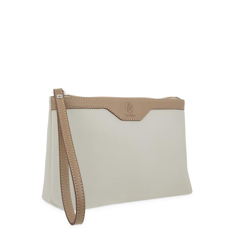 El Potro Bolsa De Mano Grande En Color Beige- El Potro