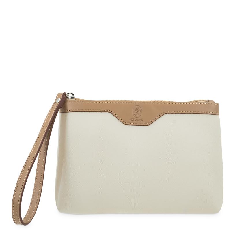El potro Bolsa de mano grande en color beige- El Potro