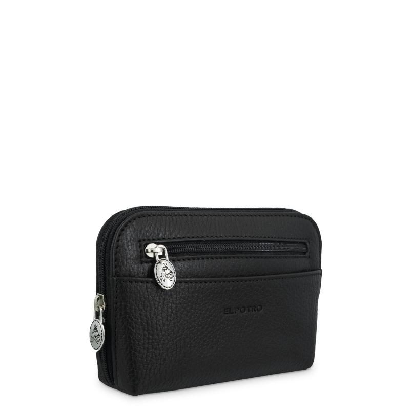 El Potro Bolsa De Mano Mediana De Mujer En Piel Vacuno Color Negro - Floater