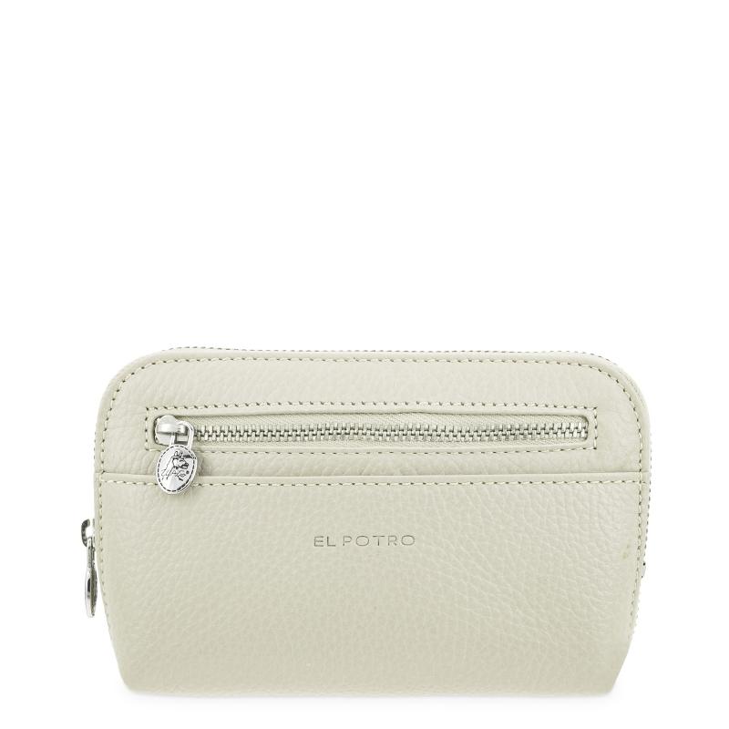 El potro Bolsa de mano mediana de mujer en piel vacuno color beige - I R I S