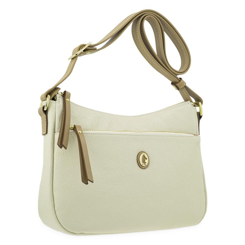 El Potro Bolso Bandolera De Mujer En Piel Vacuno Color Beige - Oasis