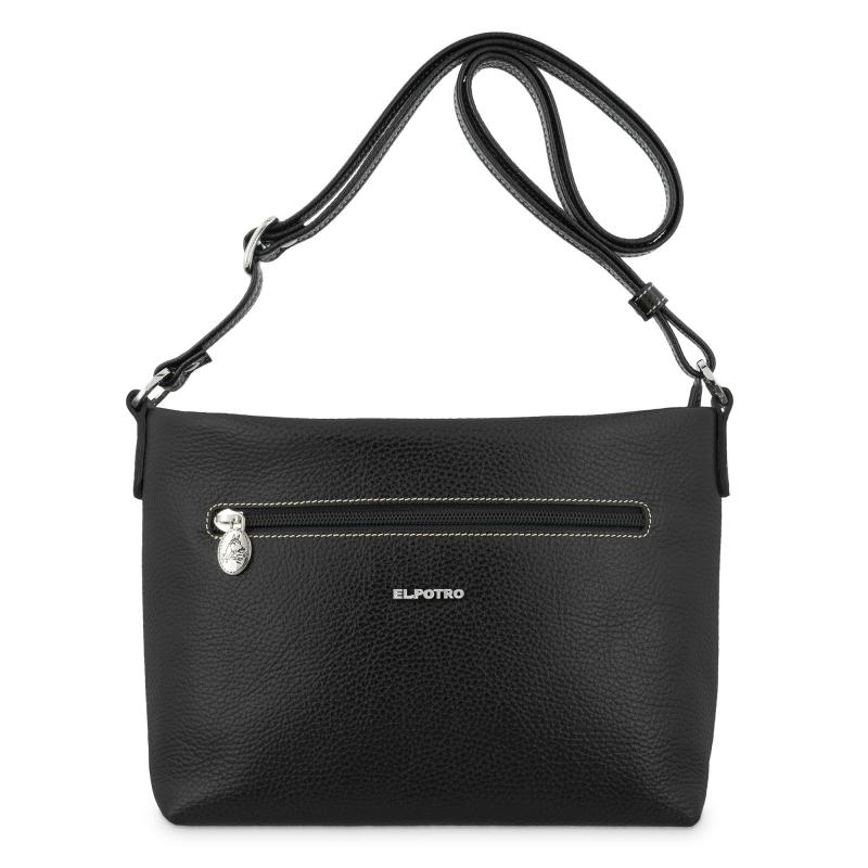 El potro Bolso bandolera de mujer en piel vacuno color negro - Floater